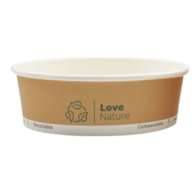 (EKO) Love Nature miska sałatkowa papierowa 500ml, fi 150mm (20/6/50)