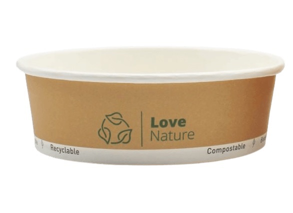 (EKO) Love Nature miska sałatkowa papierowa 500ml (20/6/50)