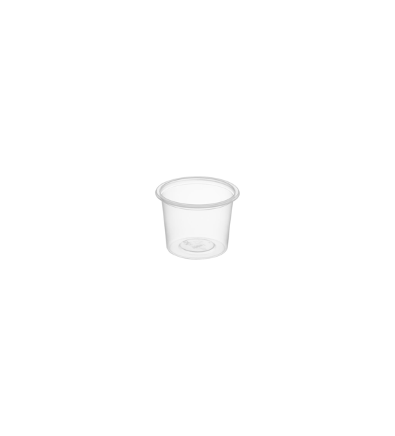 (REUSE) Pojemnik na sos okrągły 100ml TRANSPARENTNY (32/20/100)