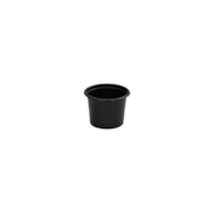 (REUSE) Pojemnik na sos okrągły 100ml CZARNY (32/20/100)