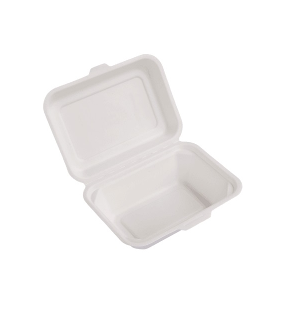 (EKO) Love Nature menubox z trzciny cukrowej HAMBURGER podwójny 180x135 600ml (32/10/50)