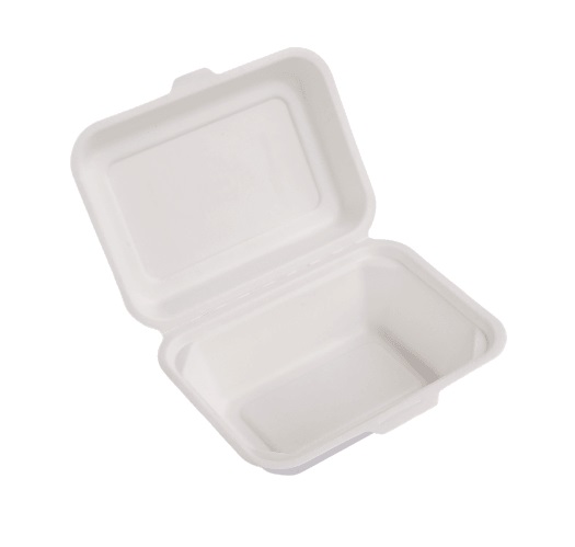 (EKO) Love Nature menubox z trzciny cukrowej HAMBURGER podwójny 180x135 600ml (32/10/50)