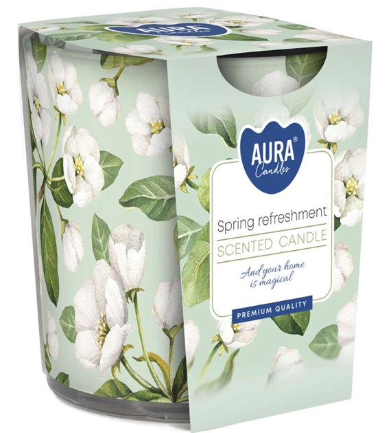 BISPOL świeca zapachowa w szkle  Wiosenne orzeźwienie  (_/6/1)