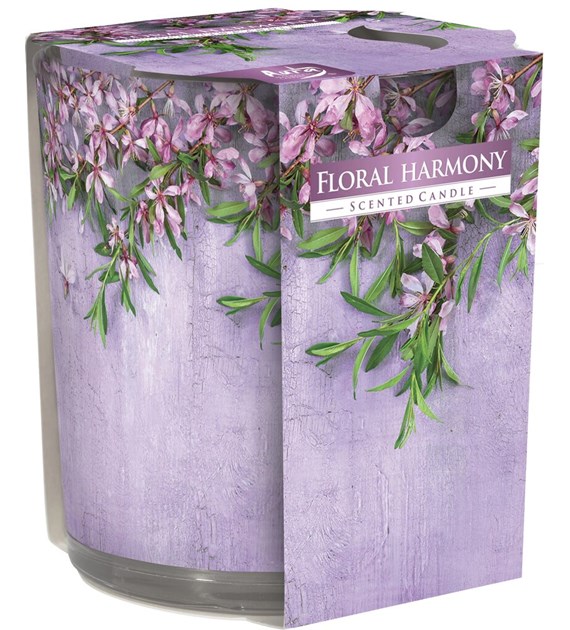 BISPOL świeca zapachowa w szkle  Kwiatowa harmonia  (_/6/1)