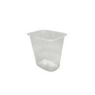 (REUSE) Pojemnik na surówkę prostokątny PP 500ml gładki (35/10/100)