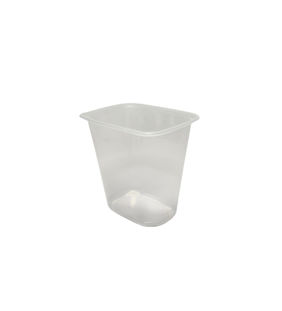 (REUSE) Pojemnik na surówkę prostokątny PP 500ml gładki (35/10/100)