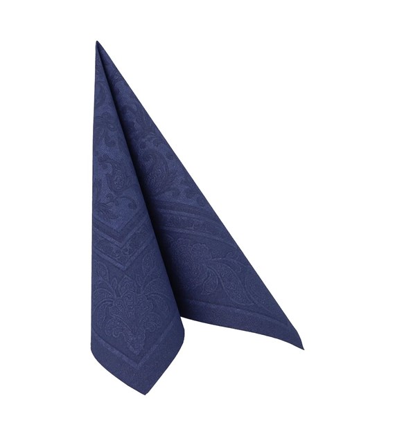 SERWETKA 40x40 RC ORNAMENT CIEMNY NIEBIESKI (250/5/50)