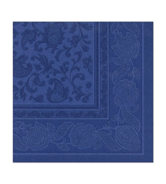 SERWETKA 40x40 RC ORNAMENT CIEMNY NIEBIESKI (250/5/50)