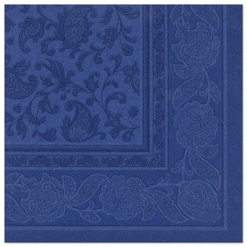 SERWETKA 40x40 RC ORNAMENT CIEMNY NIEBIESKI (250/5/50)