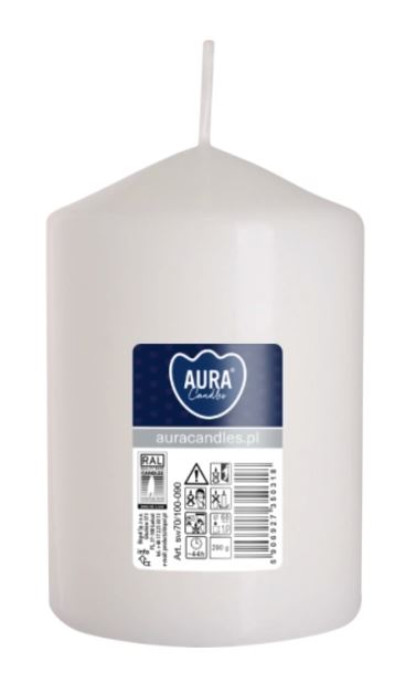 ŚWIECA WALEC BIAŁA 70x100 (_/6/1)