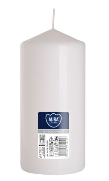 ŚWIECA WALEC BIAŁA 70x150 (_/6/1)