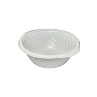 (REUSE) Miska żebrowana B-5500RC fi165mm 500ml BIAŁA (16/12/50)