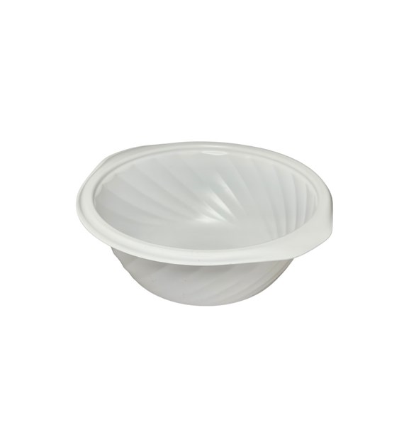 (REUSE) Miska żebrowana B-5500RC fi165mm 500ml BIAŁA (16/12/50)
