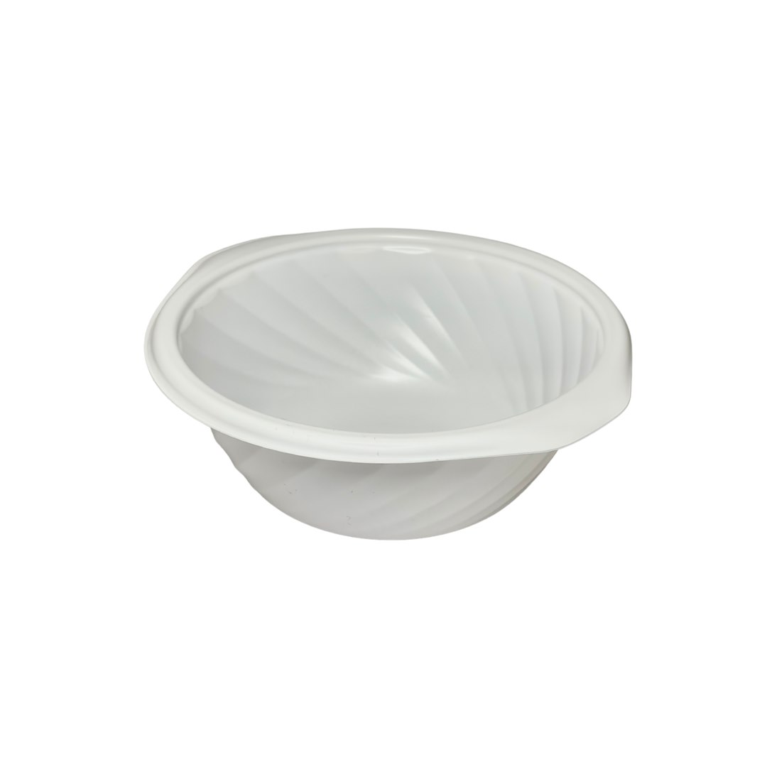 (REUSE) Miska żebrowana B-5500RC fi165mm 500ml BIAŁA (16/12/50)