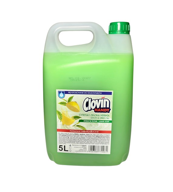Clovin Handy mydło w płynie 5L ZIELONA HERBATA