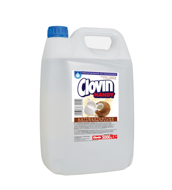 Clovin Handy mydło w płynie 5L MLEKO I KOKOS