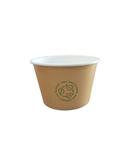 (EKO) Love Nature pojemnik papierowy na zupę KRAFT fi115mm 500ml (16/15/50)
