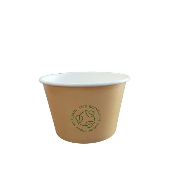 (EKO) Love Nature pojemnik papierowy na zupę KRAFT fi115mm 500ml (16/15/50)