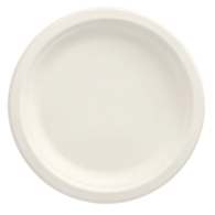 TALERZ Z TRZCINY CUKROWEJ 17cm BIAŁY (300/10/50)