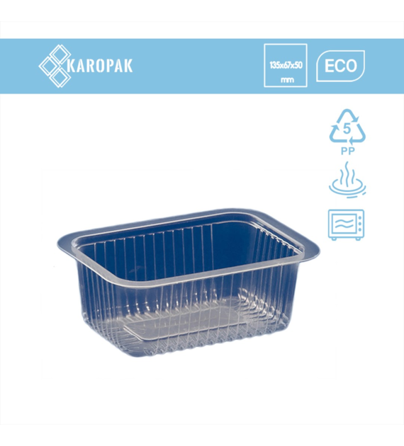 POJEMNIK PROSTOKĄTNY K-1309 375ml TRANSPARENTNY (100SZT)