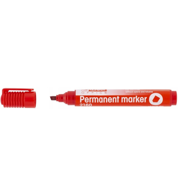 d.rect MARKER PERMANENTNY ŚCIĘTY CZERWONY (_/12/1)