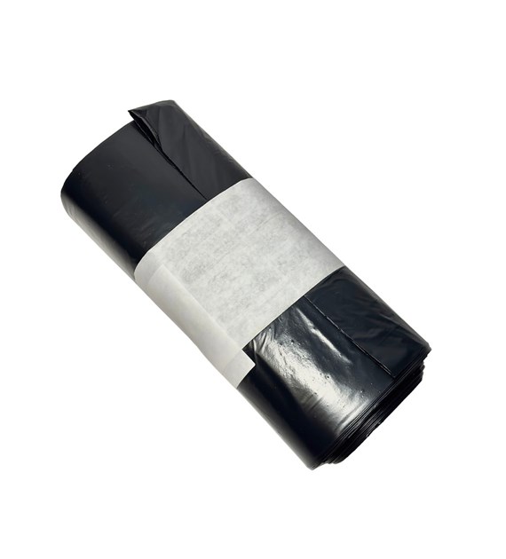 Worki na odpady 160L LDPE czarne 25mic (80/10/20)