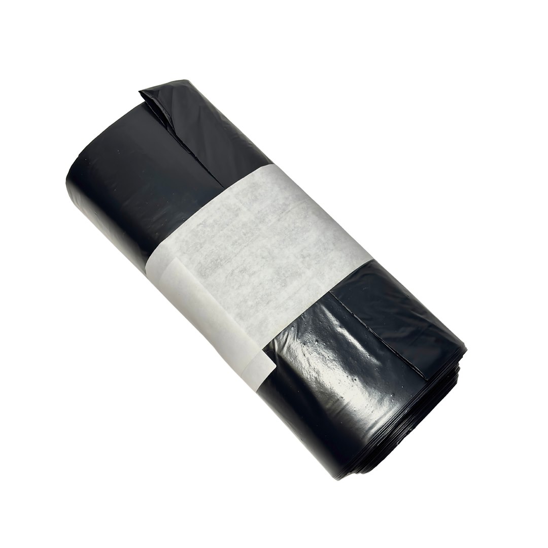 Worki na odpady 160L LDPE czarne 25mic (80/10/20)
