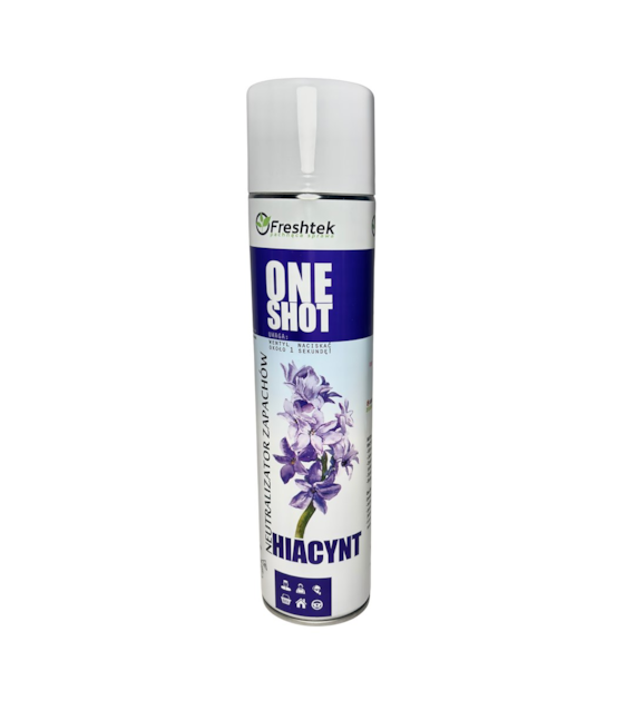 FRESHTEK ONE SHOT Neutralizator zapachów HIACYNT 600ml (_/12/1)