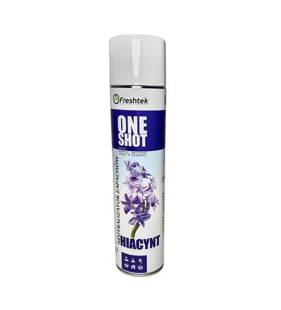 FRESHTEK ONE SHOT Neutralizator zapachów HIACYNT 600ml (_/12/1)