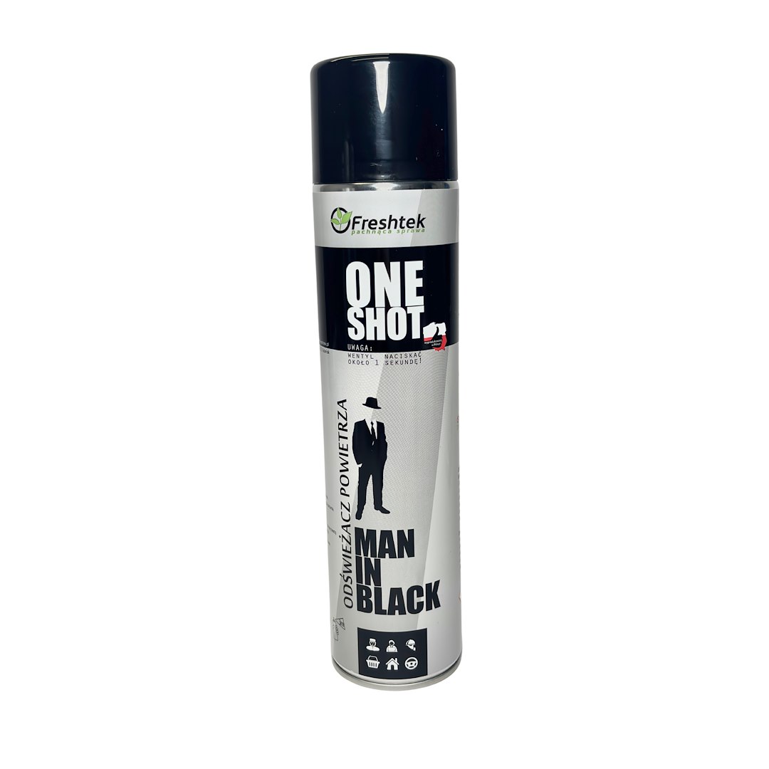 FRESHTEK ONE SHOT Neutralizator zapachów MAN IN BLACK 600ml (_/12/1)