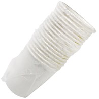 (EKO) Kubek papierowy PLASTIC FREE BIAŁY 250ml konfekcjonowany (_/25/100)