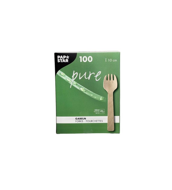 FINGERFOOD mini łyżko-widelec 100mm drewniany (1440/10/100)