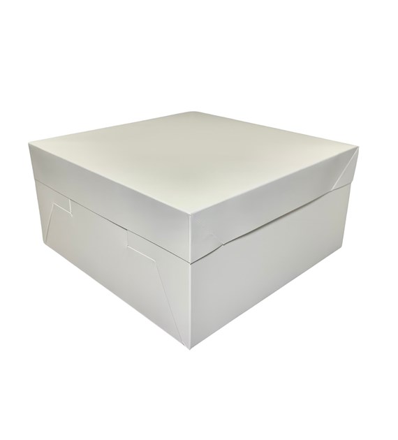 Pudełko papierowe białe z oddzielną pokrywą 280x280x150mm (_/2x25/1)