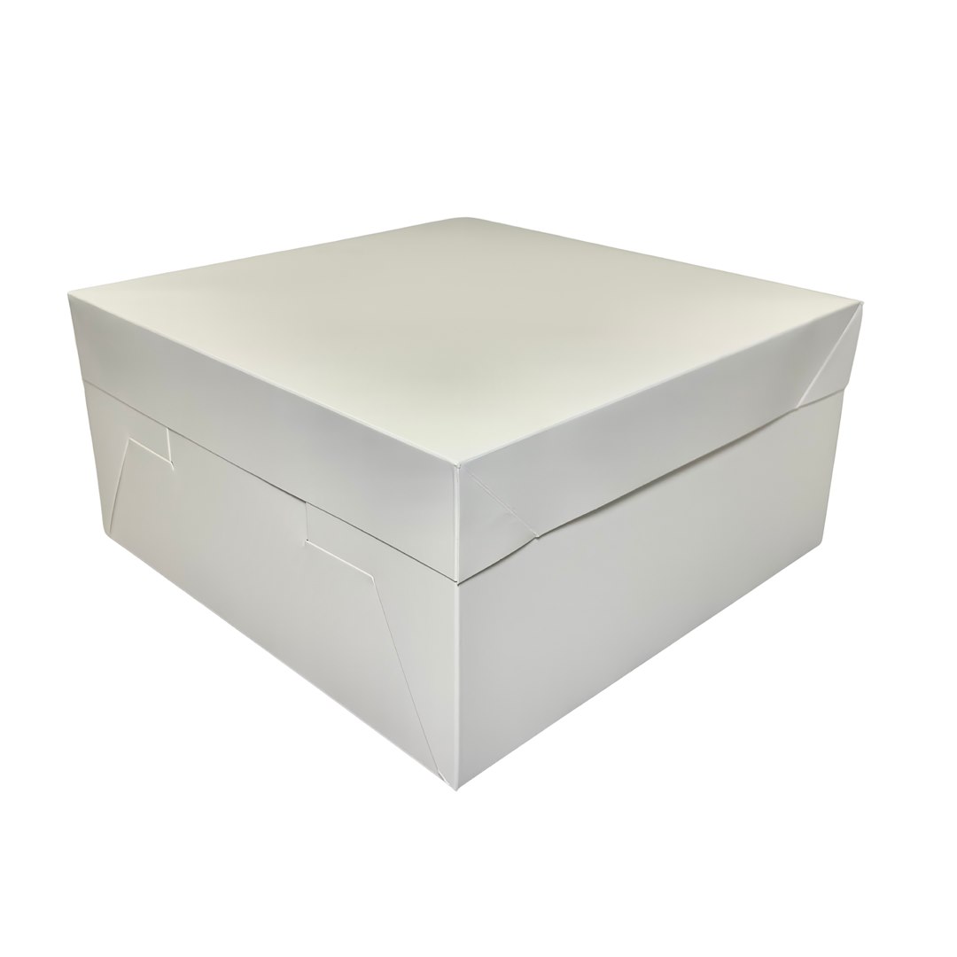 Pudełko papierowe białe z oddzielną pokrywą 280x280x150mm (_/2x25/1)