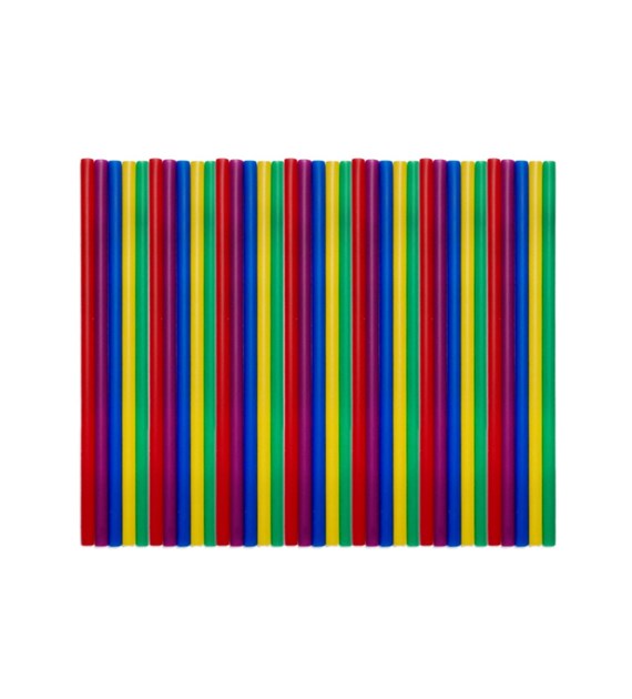 (REUSE) Słomka PP fi7mm 22cm PALETA BARW (72/4/500)