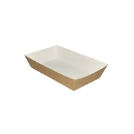 (EKO) TACKA PAPIEROWA BRĄZOWO-BIAŁA 15x8,5x3,5cm (_/6/100)