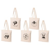 EKO TORBA 38x42  BAWEŁNA Przyjemniaki DŁUGA RĄCZKA MIX