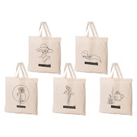 EKO TORBA 38x42  BAWEŁNA Artystyczne KRÓTKA RĄCZKA MIX