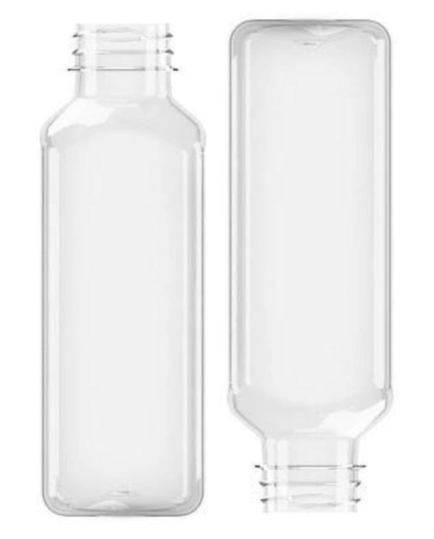 Butelka kwadratowa PET bezbarwna fi38mm 400ml T&M (_/1/100)
