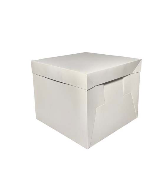 Pudełko papierowe białe z oddzielną pokrywą 300x300x250mm (_/2x25/1)
