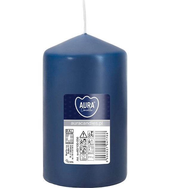 ŚWIECA WALEC GRANAT 60x100 (_/6/1)