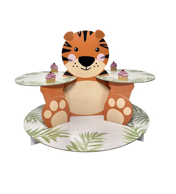 Patera na ciasto 3 pozimy panda/tygrys 30x40cm