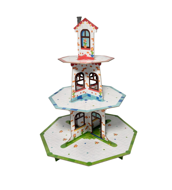 Patera na ciasto 3 pozimy domek 34x42cm