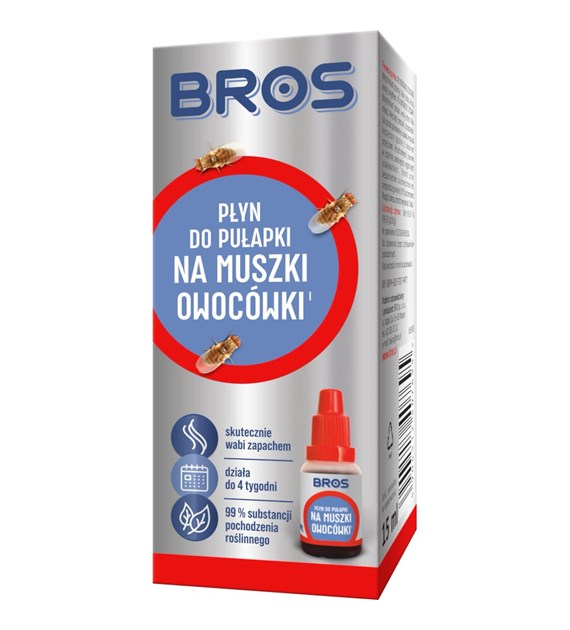 BROS płyn do pułapki na muszki owocówki 15ml (_/12/1)