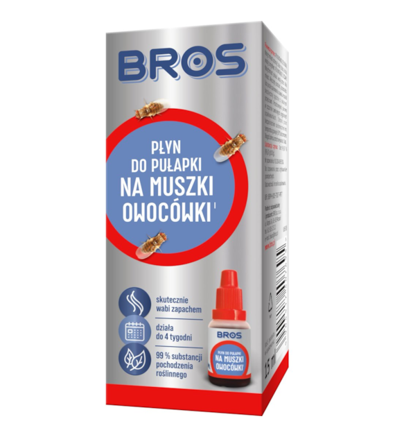 BROS płyn do pułapki na muszki owocówki 15ml (_/12/1)