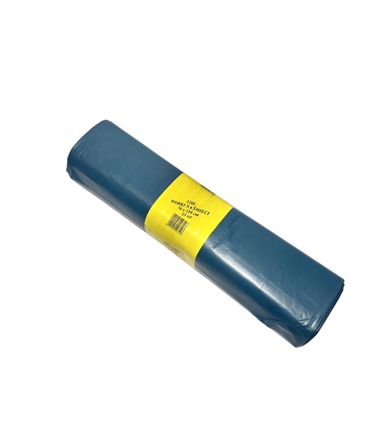 Worki na odpady 120L LDPE 40mic niebieskie IR (64/10/25)