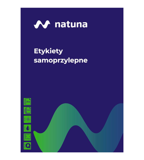 NATUNA ETYKIETA SAMOP. 70x37, 24szt, 100 arkuszy