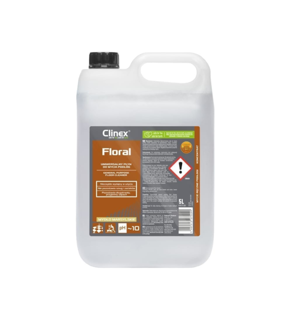 CLINEX FLORAL Uniwersalny płyn do mycia podłóg Mydło Marsylskie 5L (114/1/1)