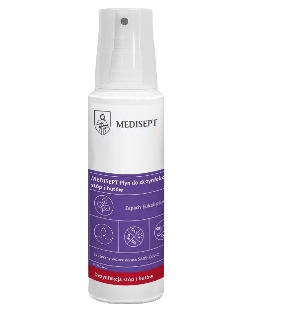 MEDISEPT Płyn do dezynfekcji stóp i butów 250ml (_/20/1)