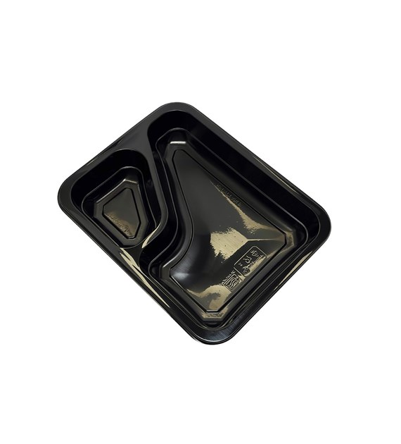 (REUSE) Pojemnik MAPCT 227x178x35 740/190ml COLT CZARNY (48/4/80)